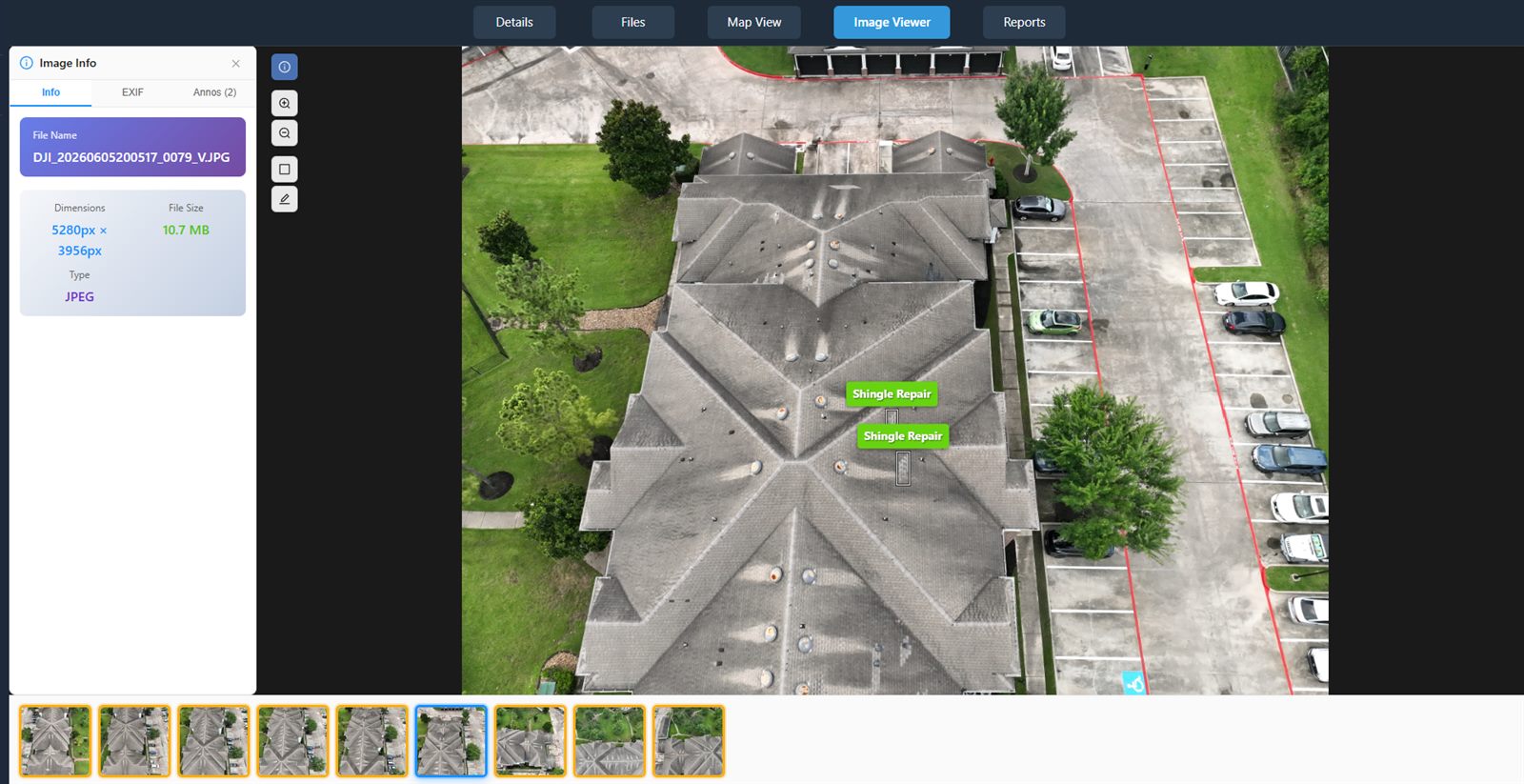 Image Viewer open on a single photo