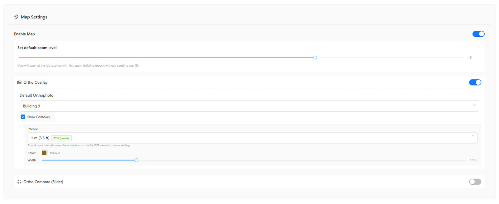 Map Settings (Overlay vs. Compare)