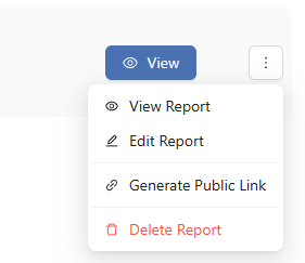 report sharing menu