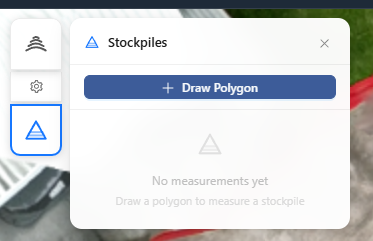 drawing a stockpile polygon